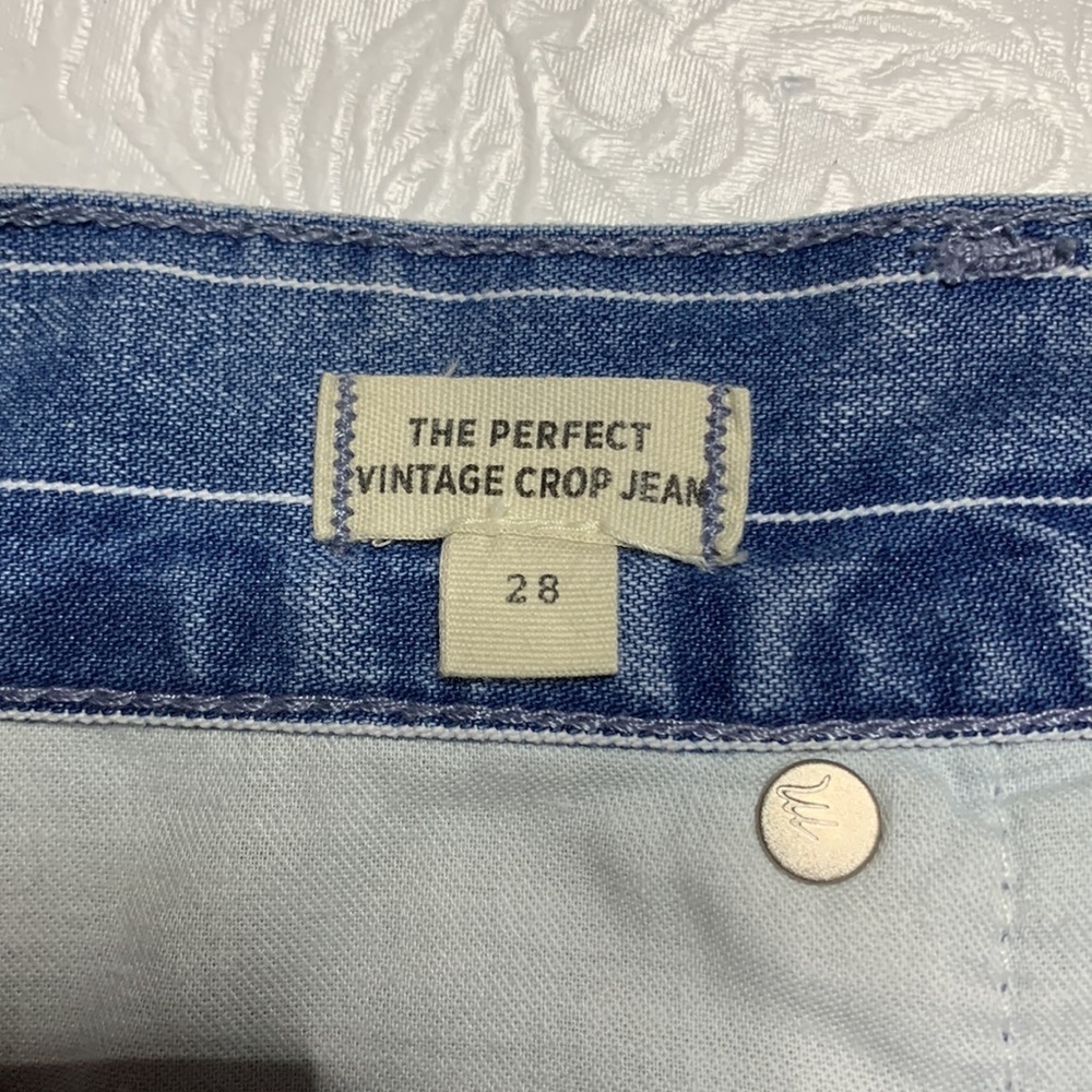 Madewell The Perfect Vintage Crop Pinstripe Edition Jeans - Picture 6 of 6
